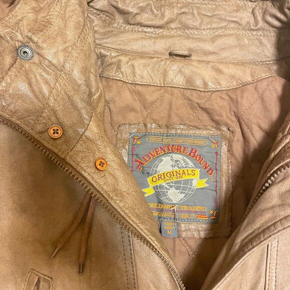 Vintage Adventure Bound Wilson's Leather Parka M Jacket Women Long Mid Length - Picture 4 of 6
